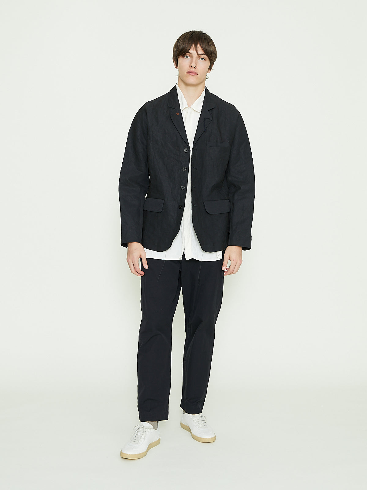 Cottle - Leaf Vein Zen Jacket in Authentic Indigo