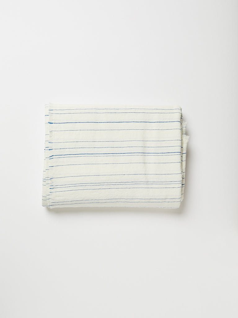 Chiarastella Cattana Greta Tablecloth in White/Cobalt Blue
