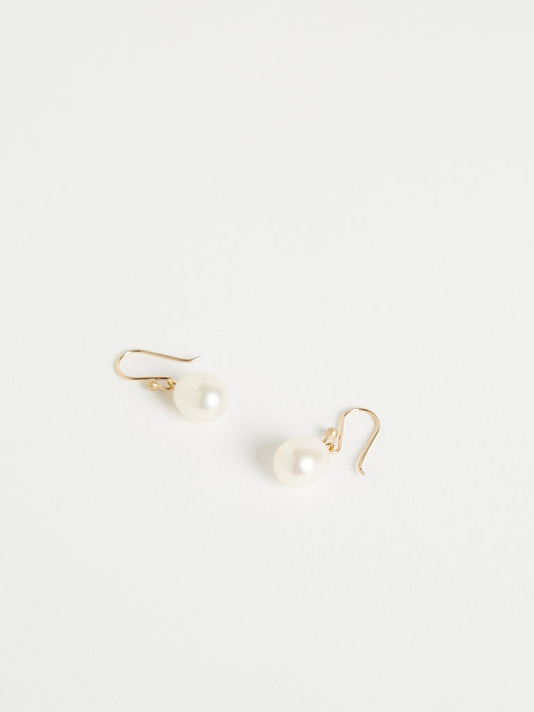 Ted Muehling Medium White Pearl Earrings