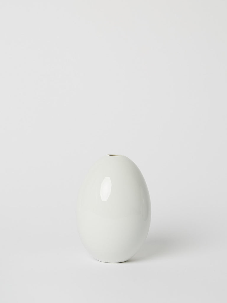 Nymphenburg Egg Vase 13cm in White Glazed