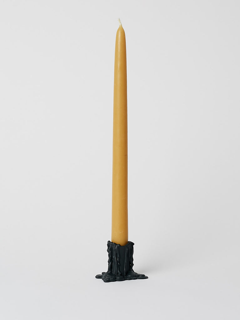 Nymphenburg Candlestick Vesuvius 5cm in Black Bisque