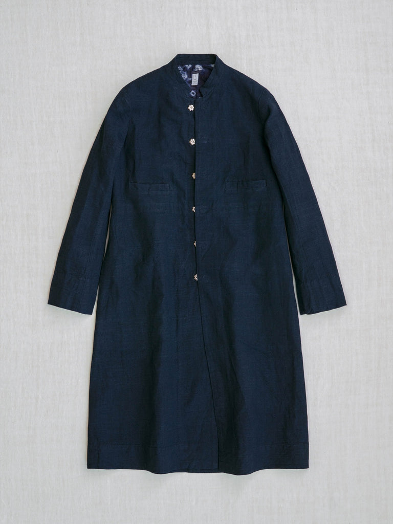 dosa Indian Coat in Indigo