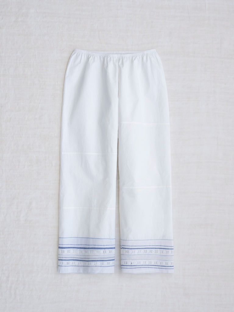 dosa - Patched Lunghi Pants in Blue