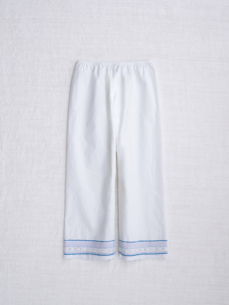 dosa - Patched Lunghi Pants in Cerulean