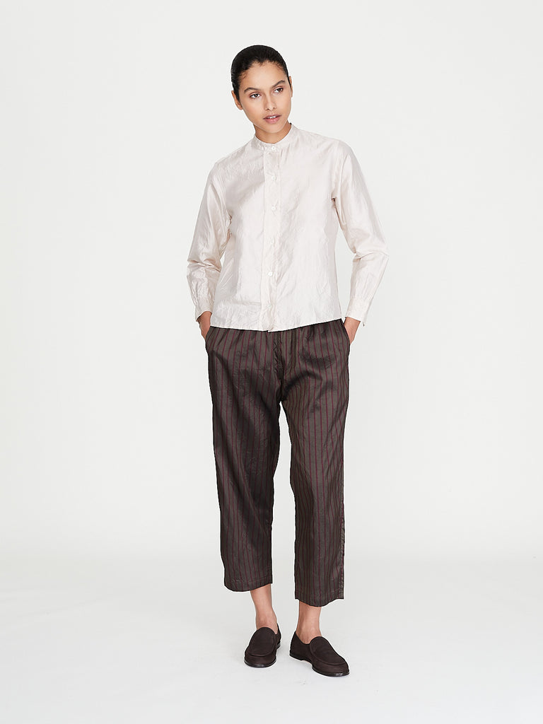 Christian Peau - Silk Blouse in Silver Beige