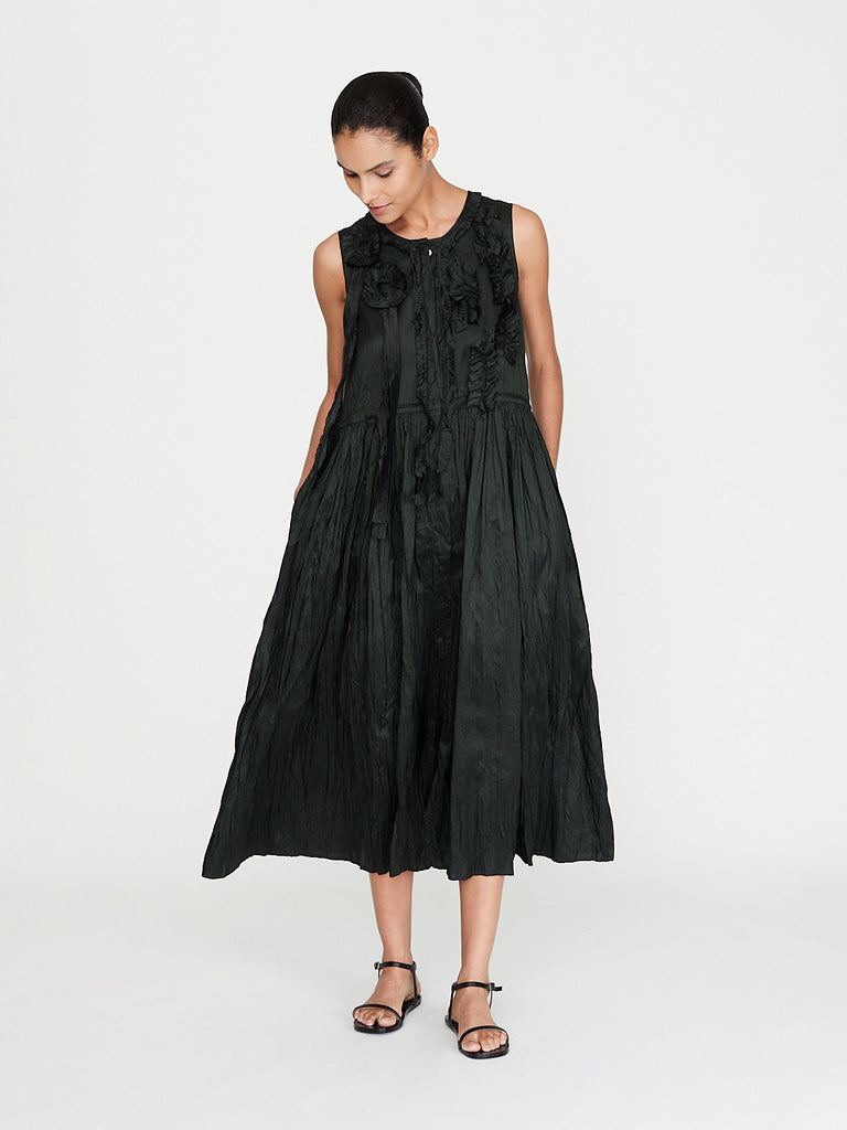 Christian Peau - Silk Dress in Kale