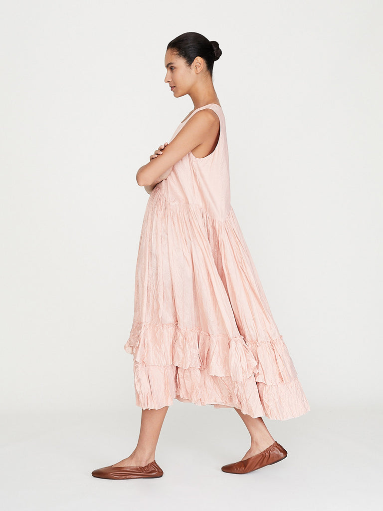 Christian Peau - Silk Dress in Dark Rose