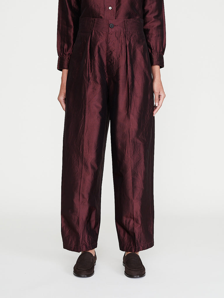Christian Peau - Silk Pants in Plum