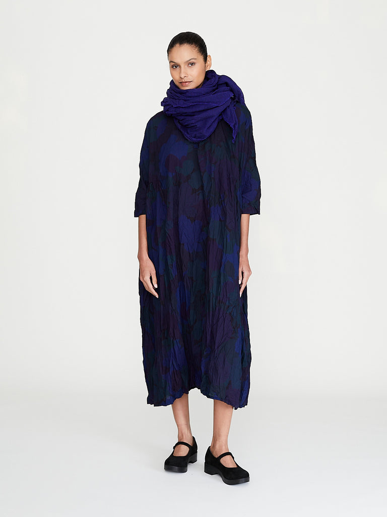 Daniela Gregis - Abito Dress Curcuma Lungo 130 Lavato in Dyed Royal Blue