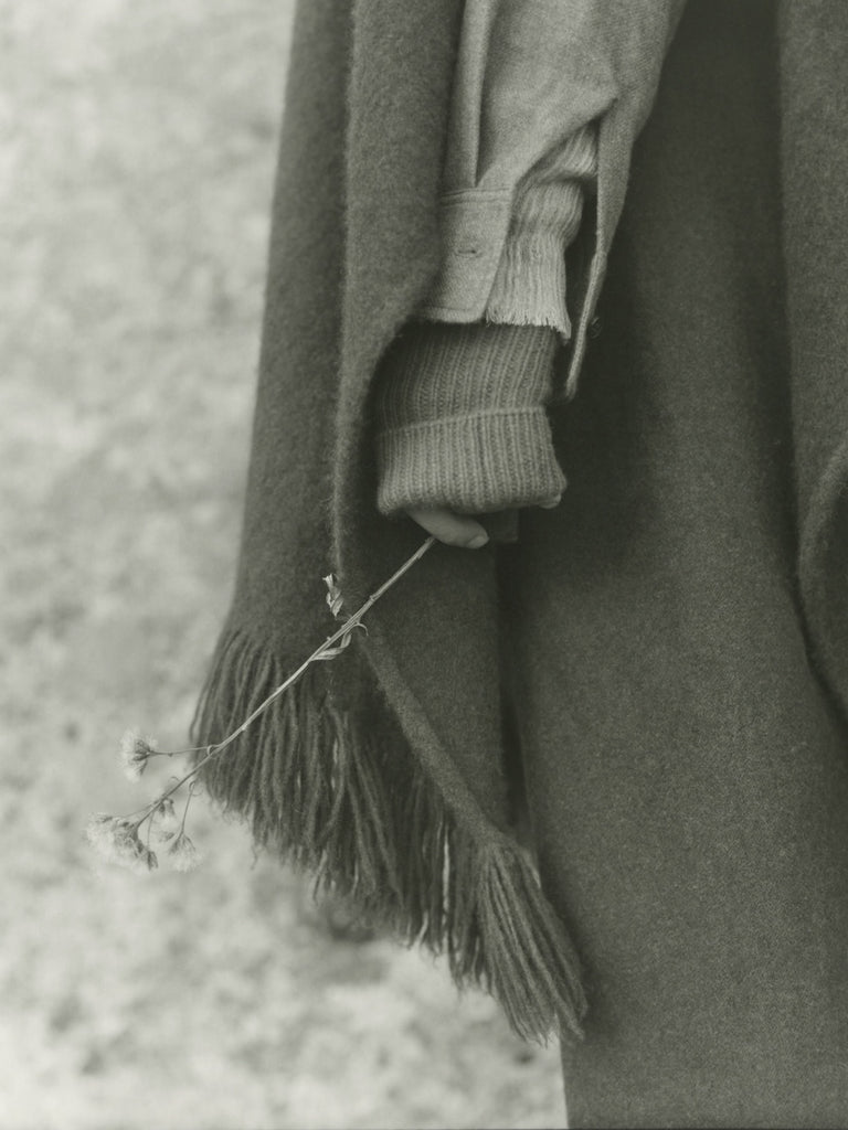Norlha - Hooded Cape in Natural Yak Brown