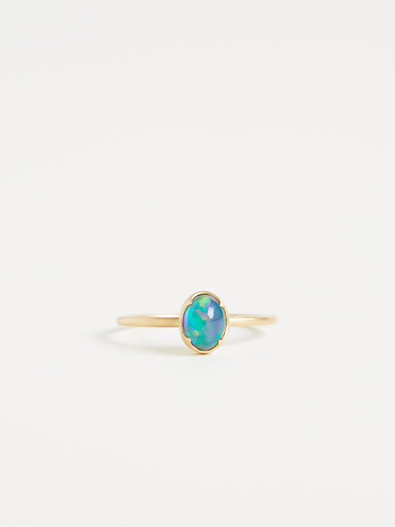 Gabriella Kiss 0.75ct Mexican Fire Opal Ring in 18k Yellow Gold