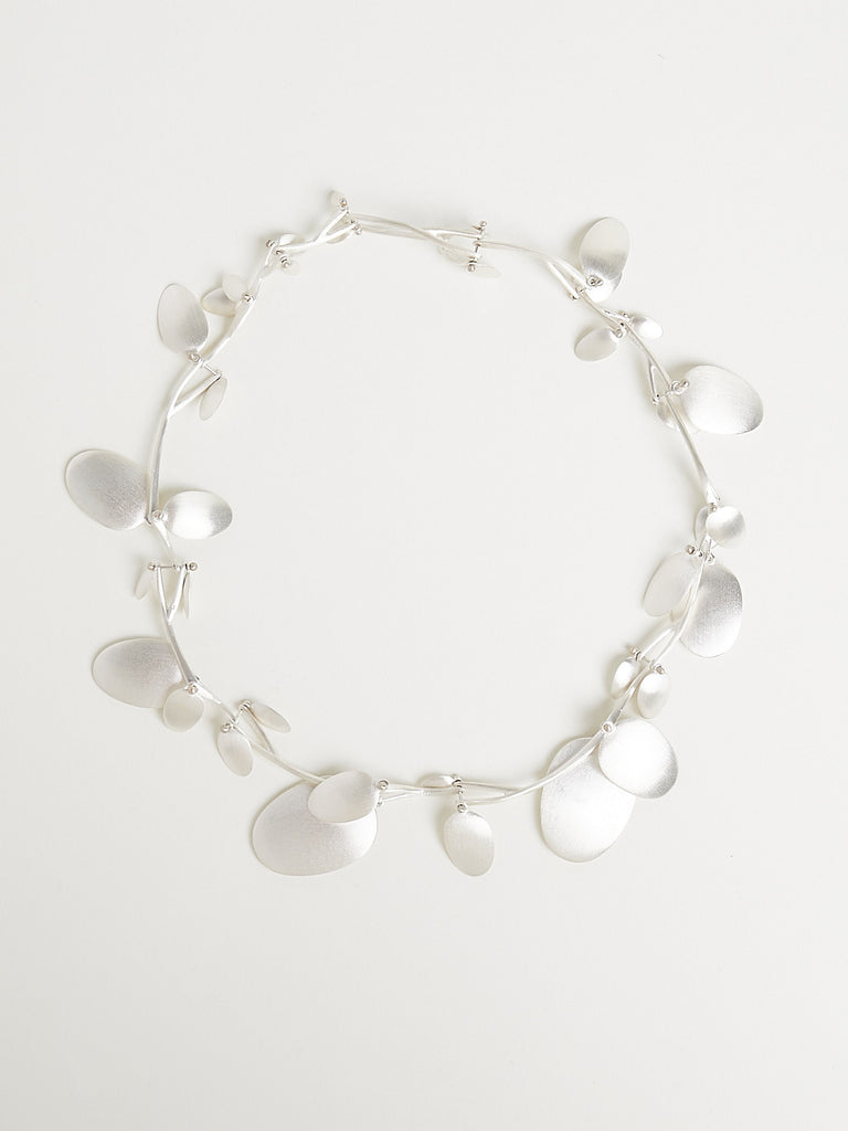 Ted Muehling Petal Necklace in Silver
