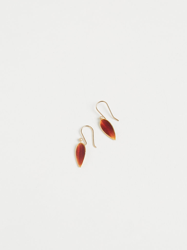 Ted Muehling Enamel Flame Earrings