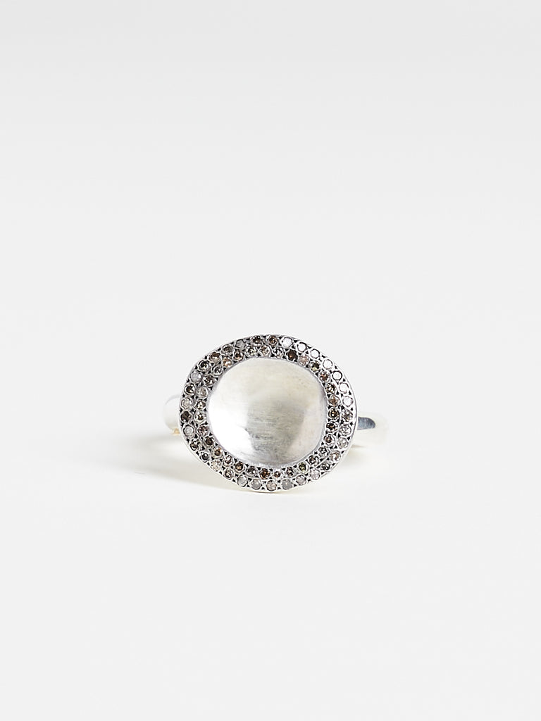 Rosa Maria - Ato Ring in Sterling Silver Ring with Cognac Diamonds