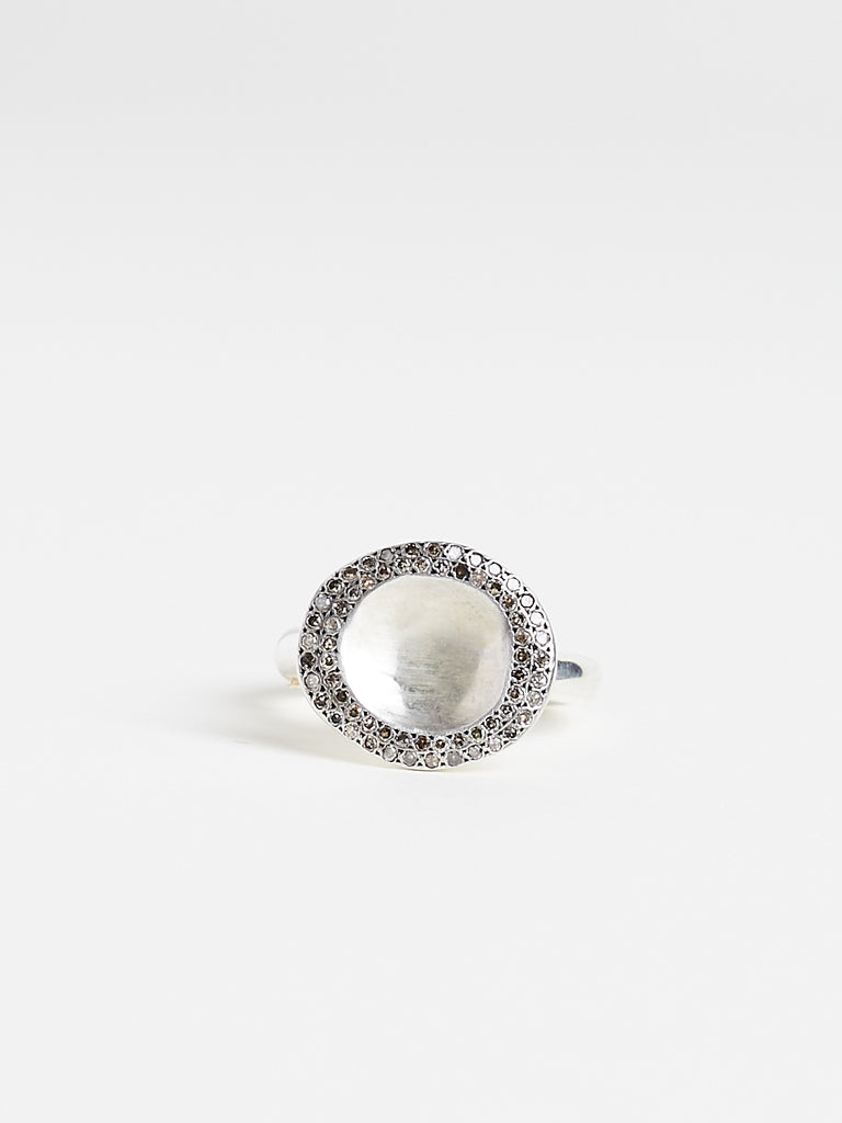 Rosa Maria - Ato Ring in Sterling Silver Ring with Cognac Diamonds