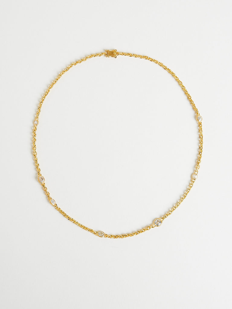 Darius - Diamond Fairy Chain in 18k Yellow Gold