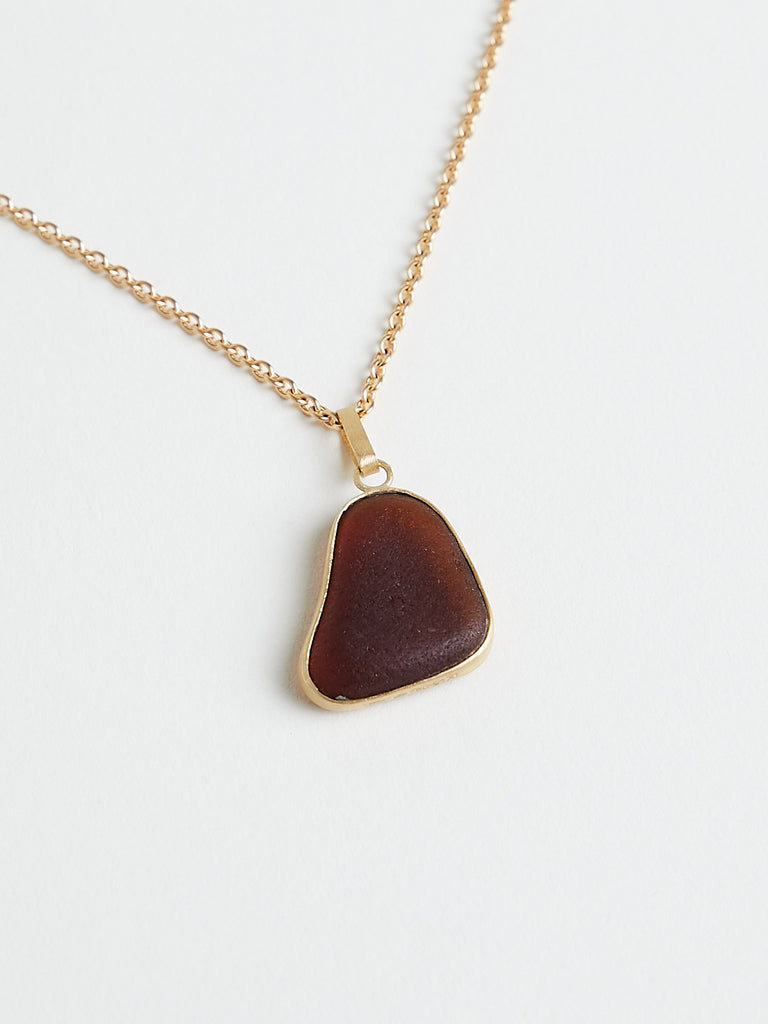 Nathalie Mathoulin Jewellery - Natural Stone Pendant #8 - Set in 18k Yellow Gold