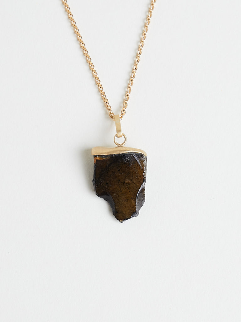 Nathalie Mathoulin Jewellery - Natural Stone Pendant #4 - Set in 18k Yellow Gold
