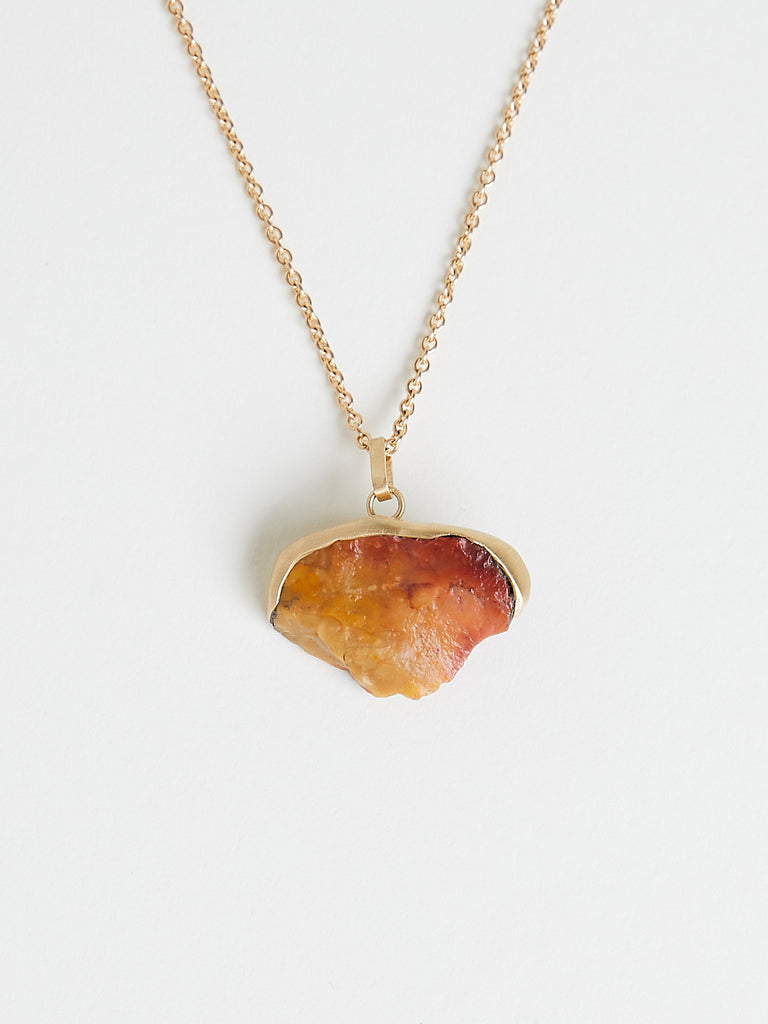Nathalie Mathoulin Jewellery - Natural Stone Pendant #3 - Set in 18k Yellow Gold