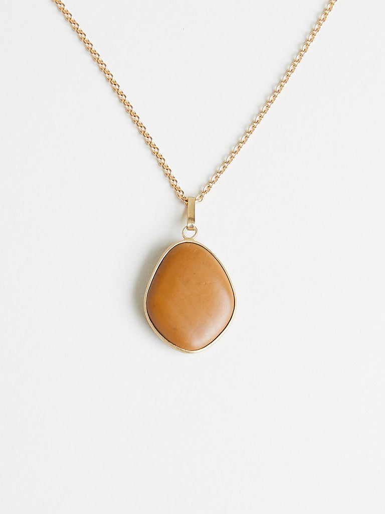 Nathalie Mathoulin Jewellery - Natural Stone Pendant #7 - Set in 18k Yellow Gold