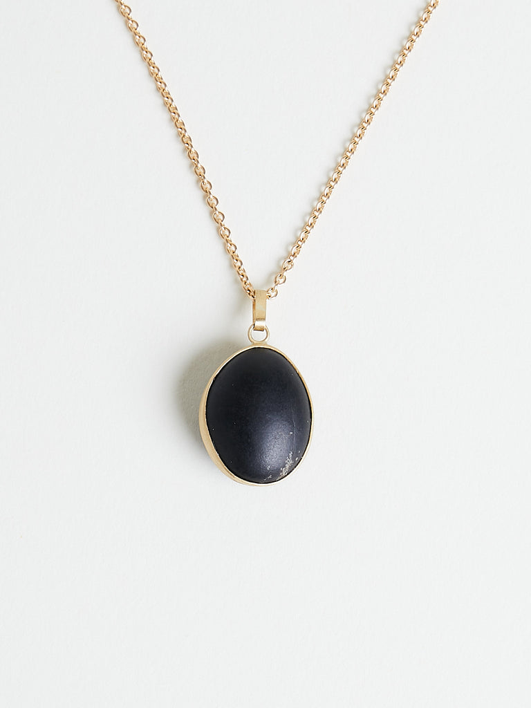 Nathalie Mathoulin Jewellery - Natural Stone Pendant #9 - Set in 18k Yellow Gold