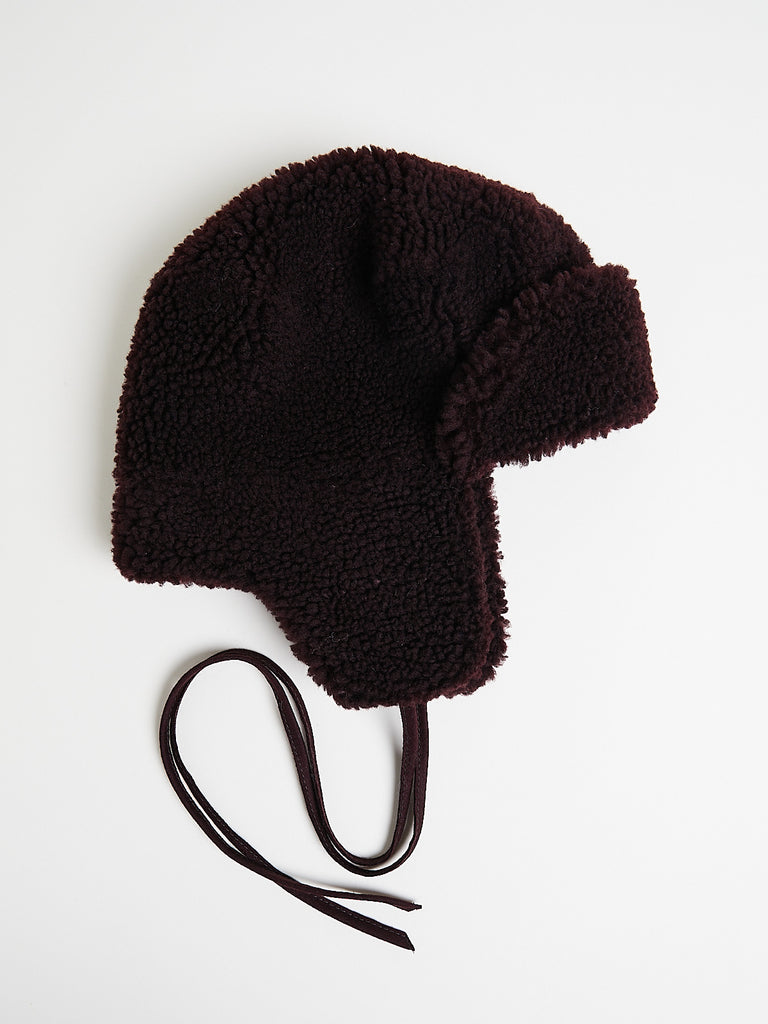 Mühlbauer - Sherpa Wool Russian Hat in Aubergine