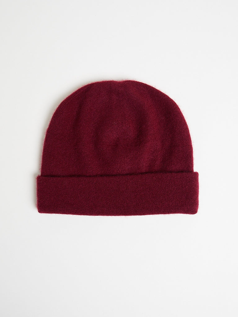 Frenckenberger - Cropped Beanie in Burgundy