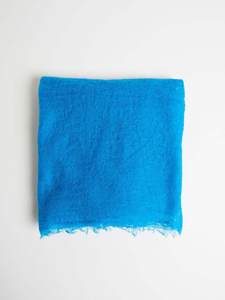 Frenckenberger - Woven Scarf in Electric Blue