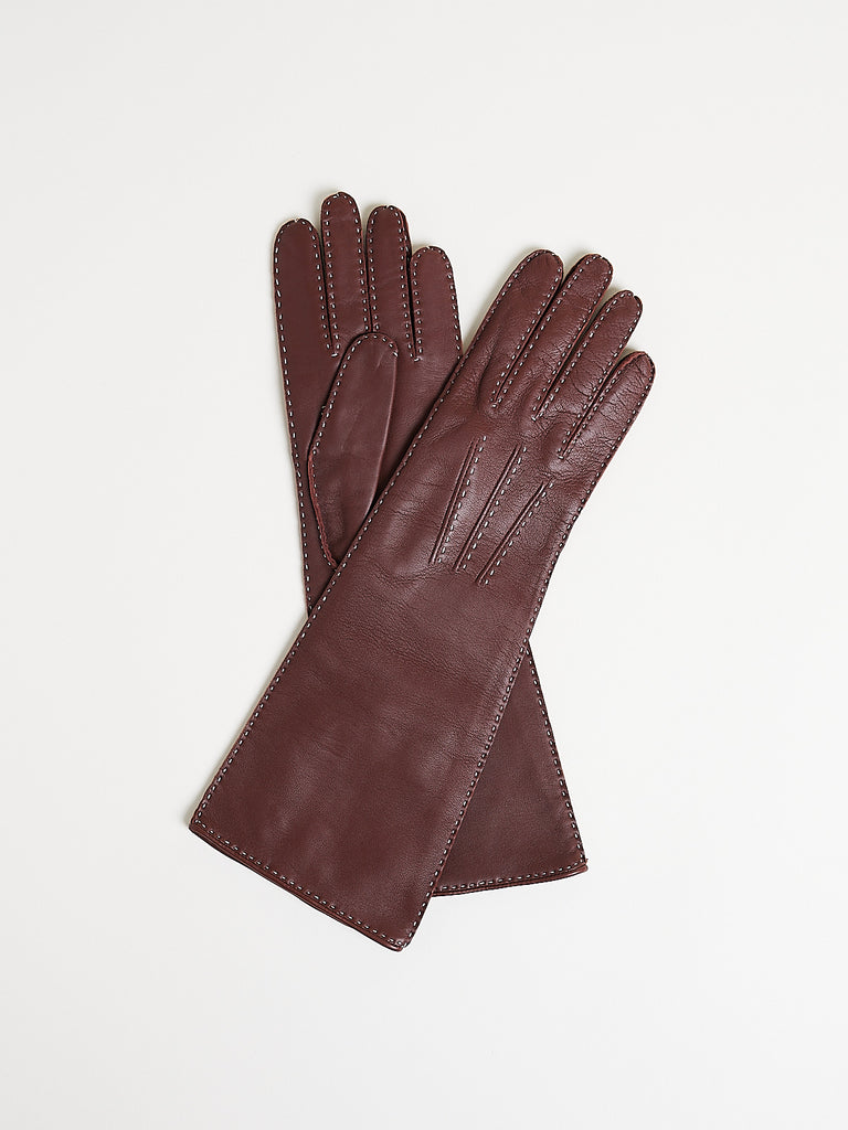 Sofie D'Hoore - Vasarely Medium Length Gloves in Mahogany