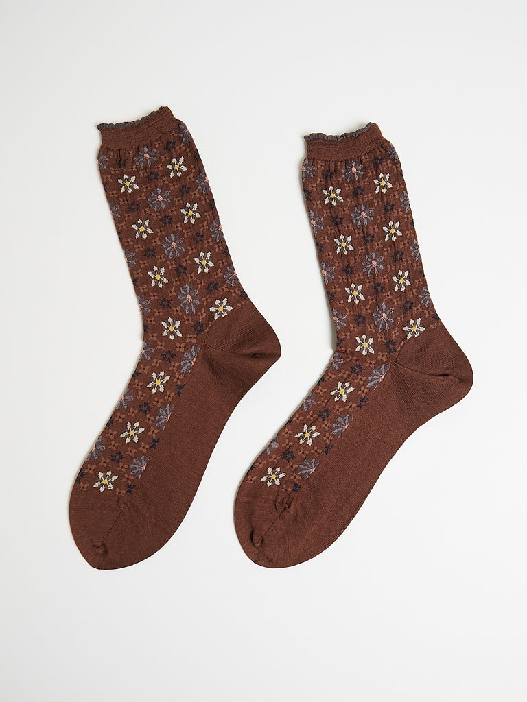 Antipast - Kaleidoscope Socks in Brown