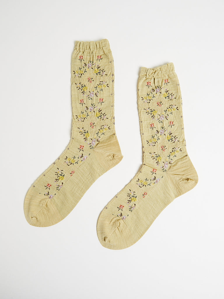 Antipast - Rose Wall Socks in Cream