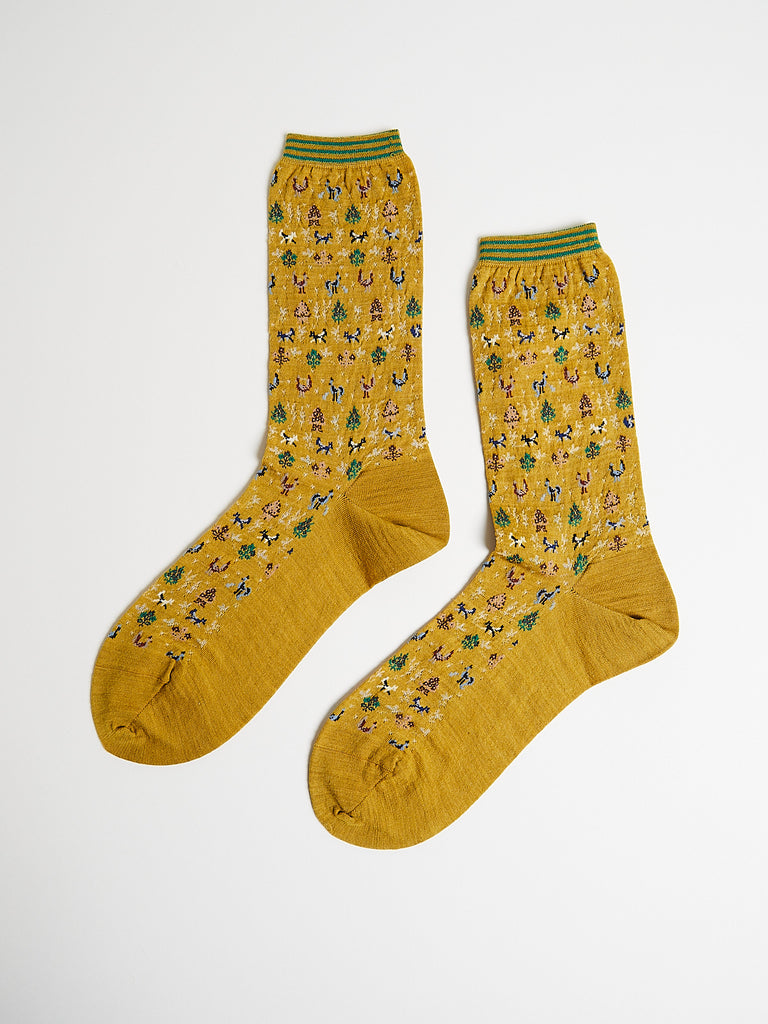 Antipast - Forest Mate Socks in Mustard