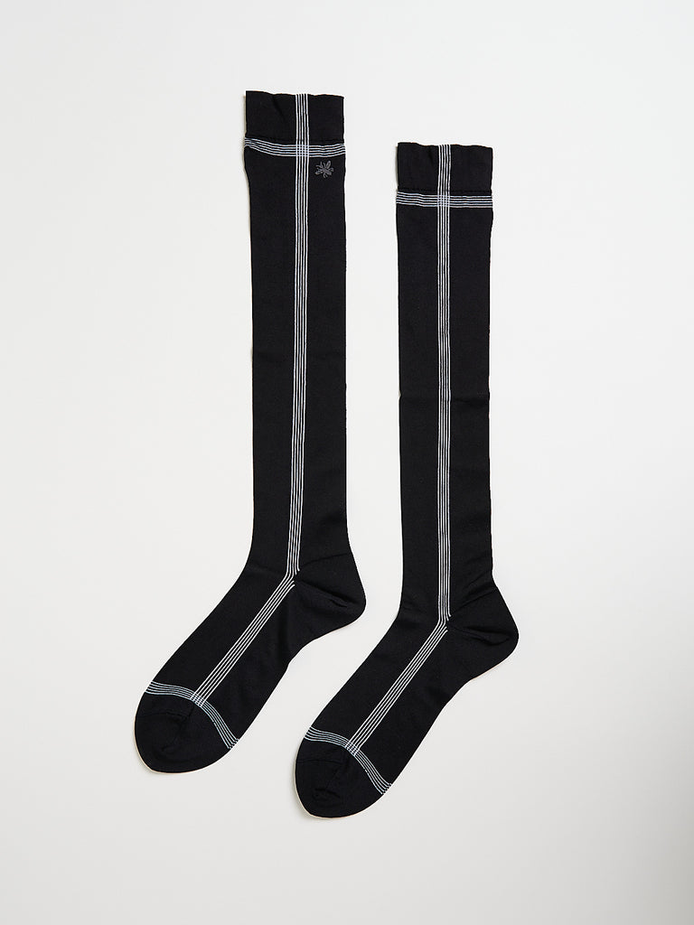 Antipast - Side Line Silk High Socks in Black