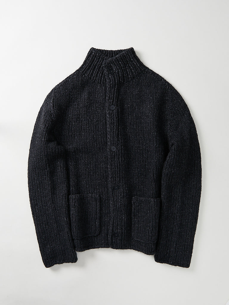 Wommelsdorff - Yohji Cardigan in Moor/Anthrazit