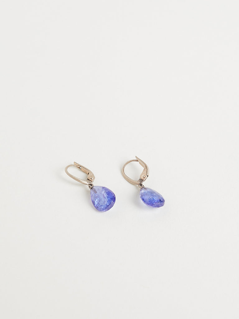 Anaconda - Candy Momo Earrings with 8.17ct Tanzanite Drops on 9k White Gold