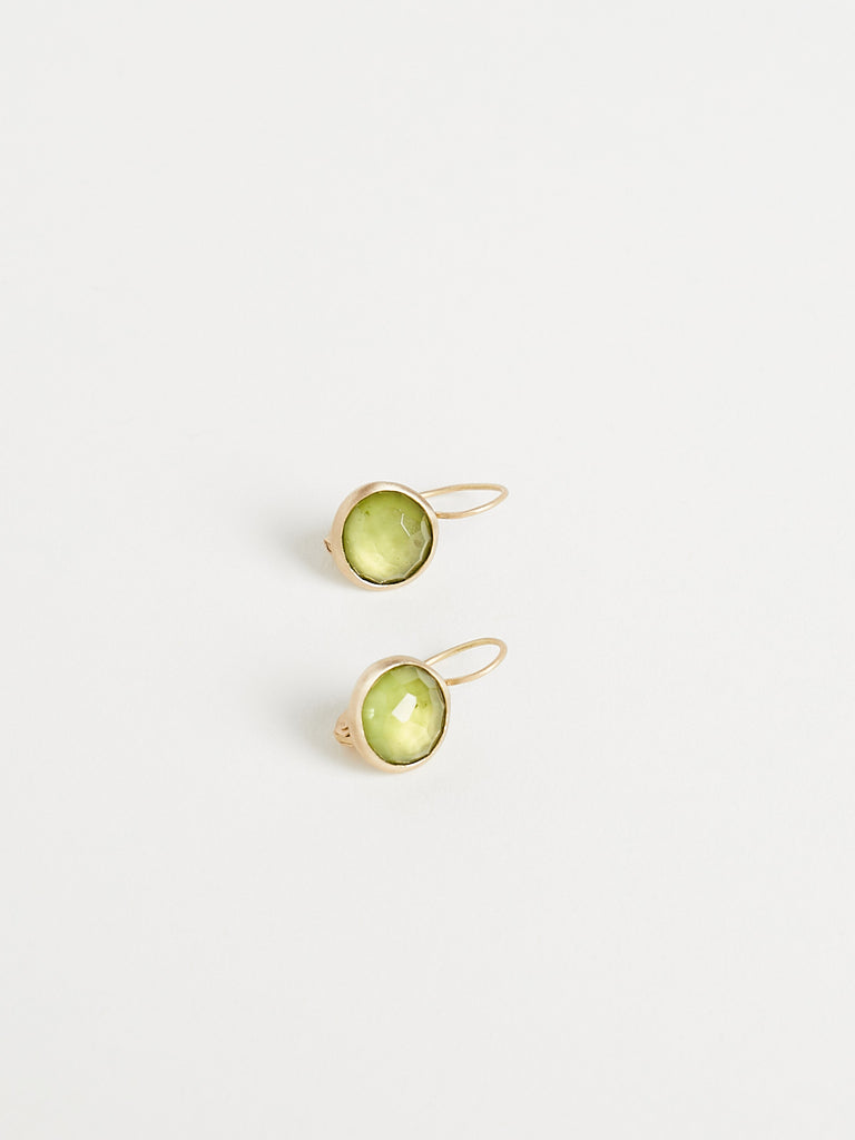 Anaconda - Leona Colour Earrings with 6.35ct Peridoto on 9k/18k Yellow Gold