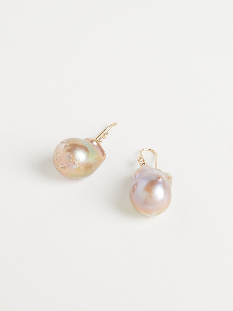 Ted Muehling - Freshwater Baroque Pink Pearl Earrings