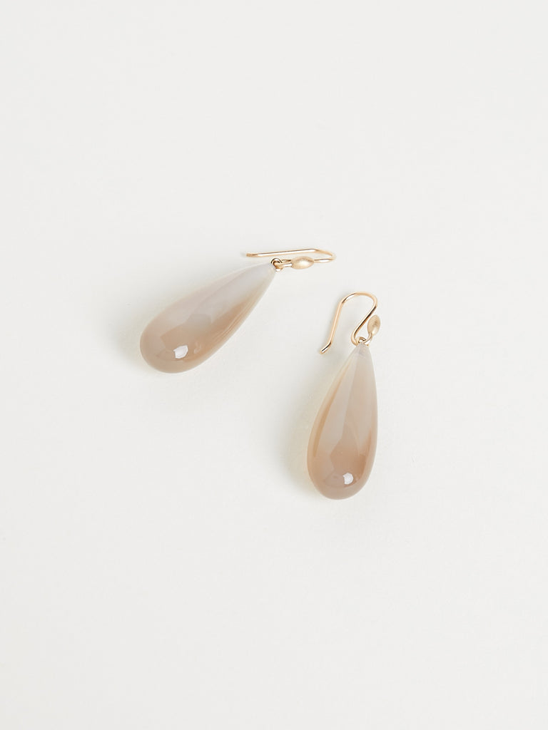 Ted Muehling - Handcut Moonstone Long Drop Earrings