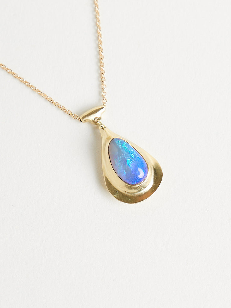 Ten Thousand Things - Opal Ball Necklace on 18k Yellow Gold