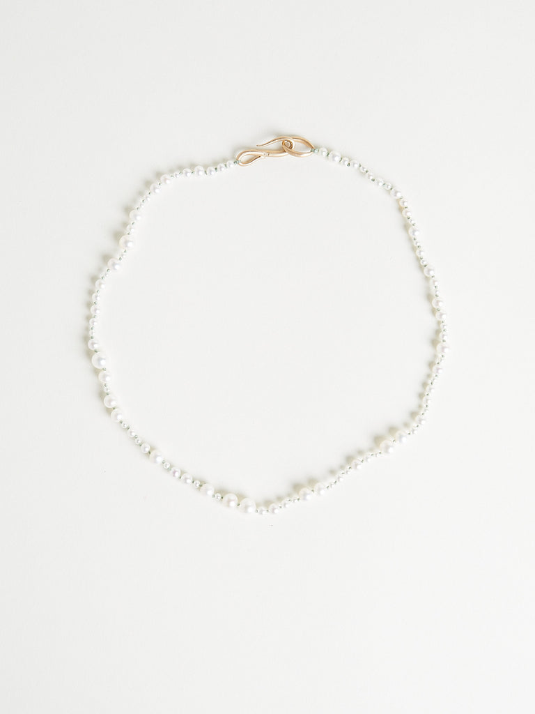 Ted Muehling - Pearl Choker in 10k Yellow Gold Clasp