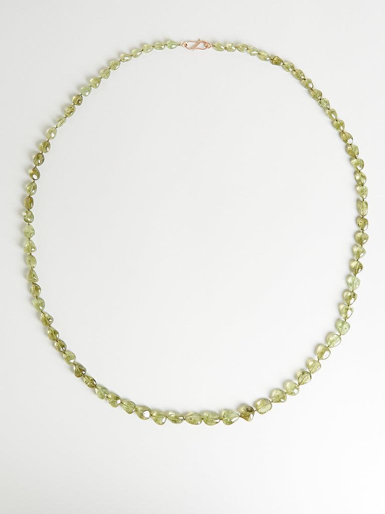 Anaconda - S Paulette Large Necklace with 465ct Green Garnet on 18k Rose Gold