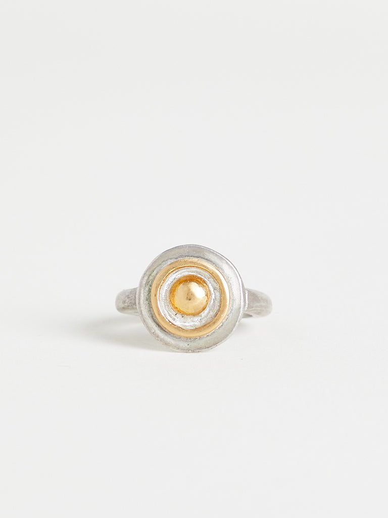 Pippa Small - Watchful Eye Ring in Plain Gold & Silver