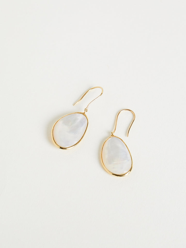 Pippa Small - Poseidon’s Trove Drop Earrings in 18k Yellow Gold with Shell