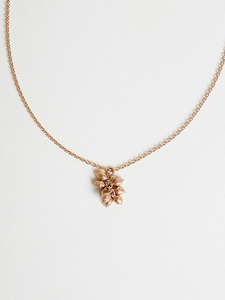 Mira Stella - 8 Sea Kale Seeds Pendant in 18k Rose Gold