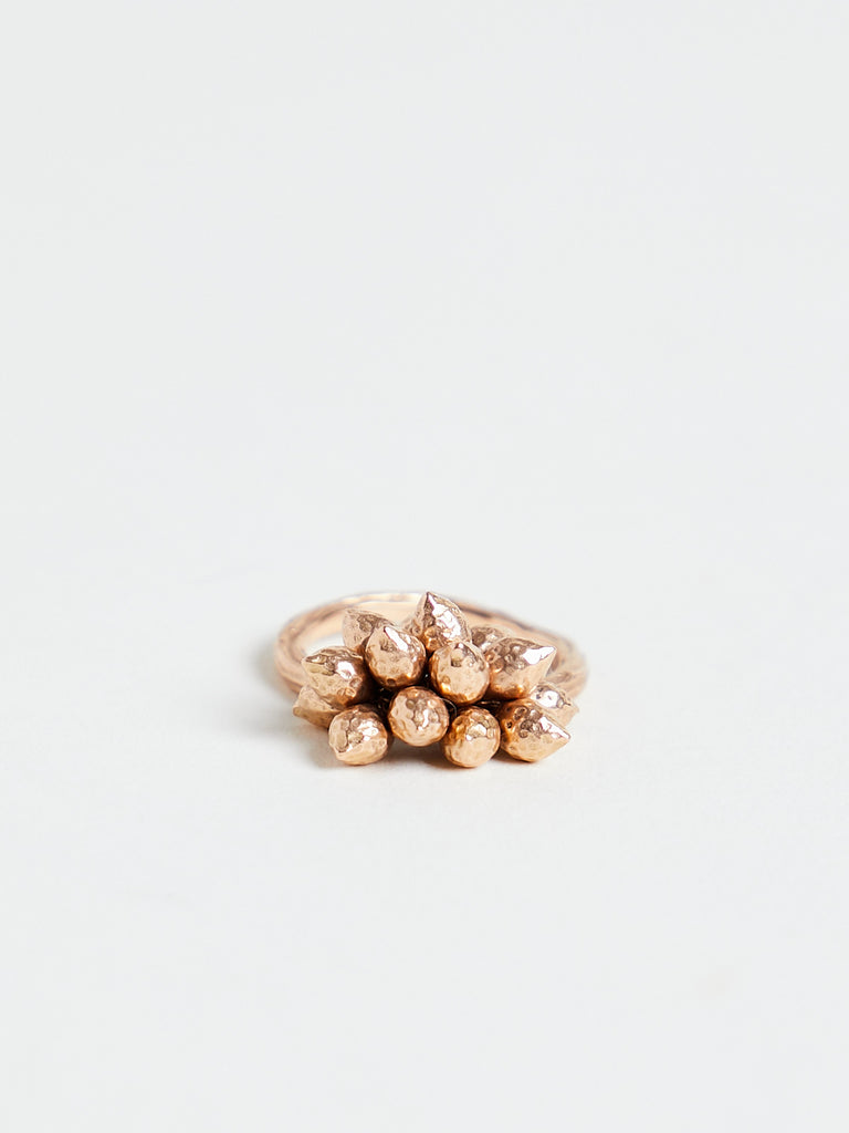 Mira Stella - 15 Sea Kale Pinky Ring in 18k Rose Gold