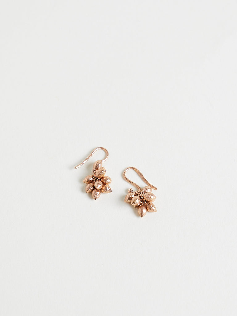8 Sea Kale Earrings in 18k Rose Gold
