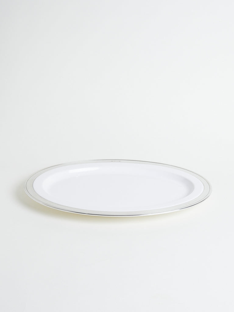 Cosi Tabellini - Convivio Pewter & Ceramic Oval Serving Platter 46x33