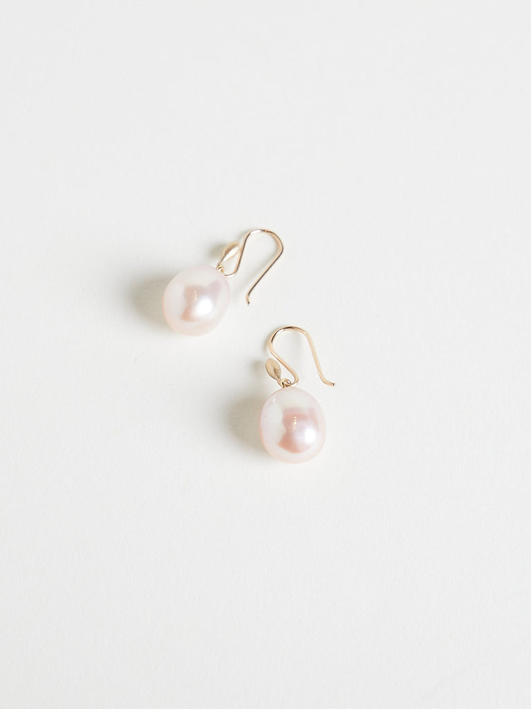 Ted Muehling - Large Freshwater Pearl Earrings in Pink