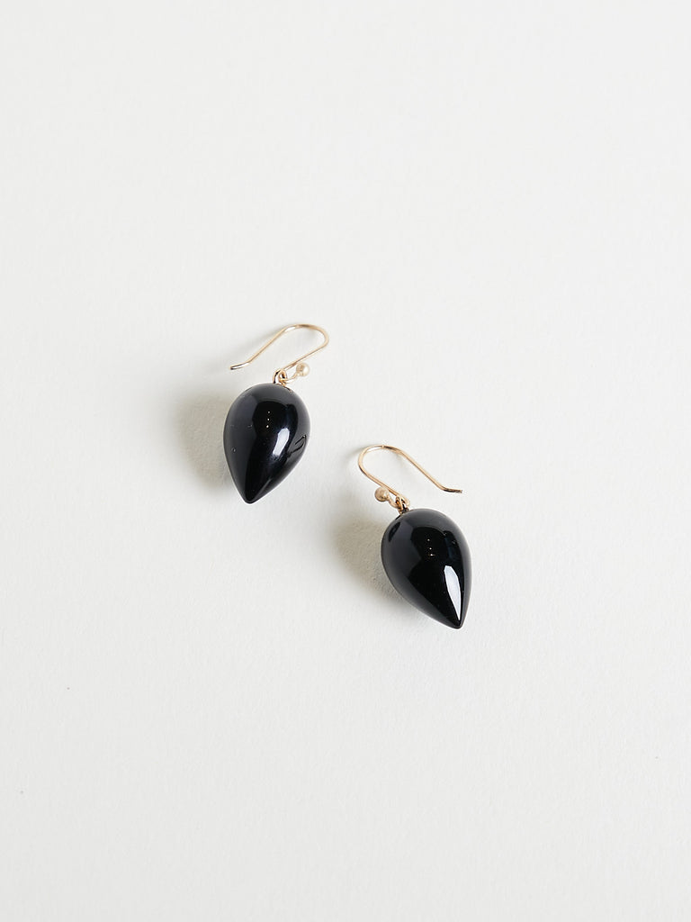 Ted Muehling - Acorn Earrings in Onyx