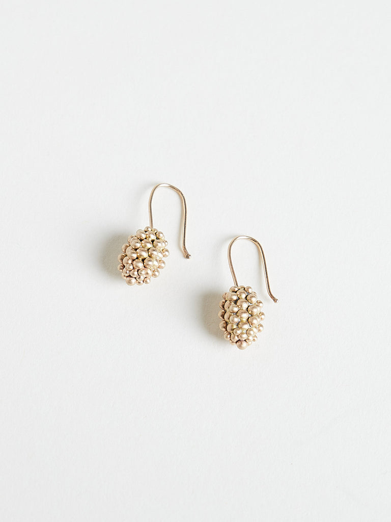 Ted Muehling - Large Raspberry Earrings in 14k Yellow Gold